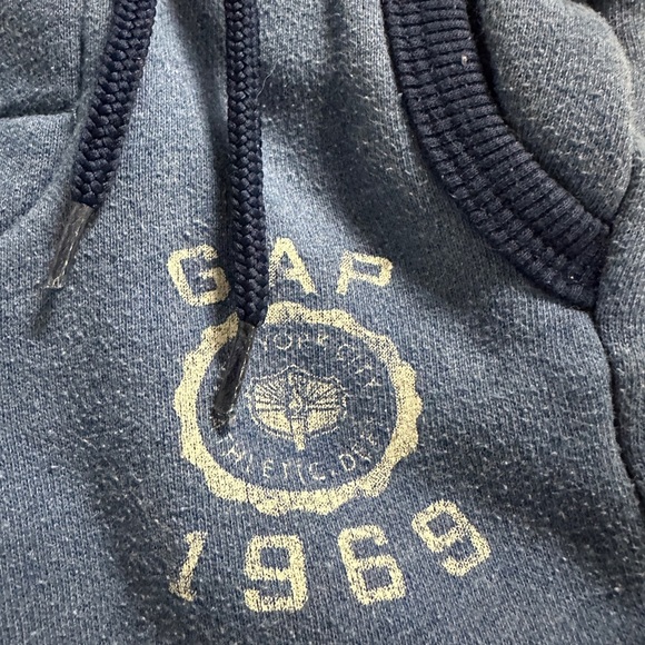 GAP Kids Navy Blue Sweatpants with Logo - Picture 4 of 5